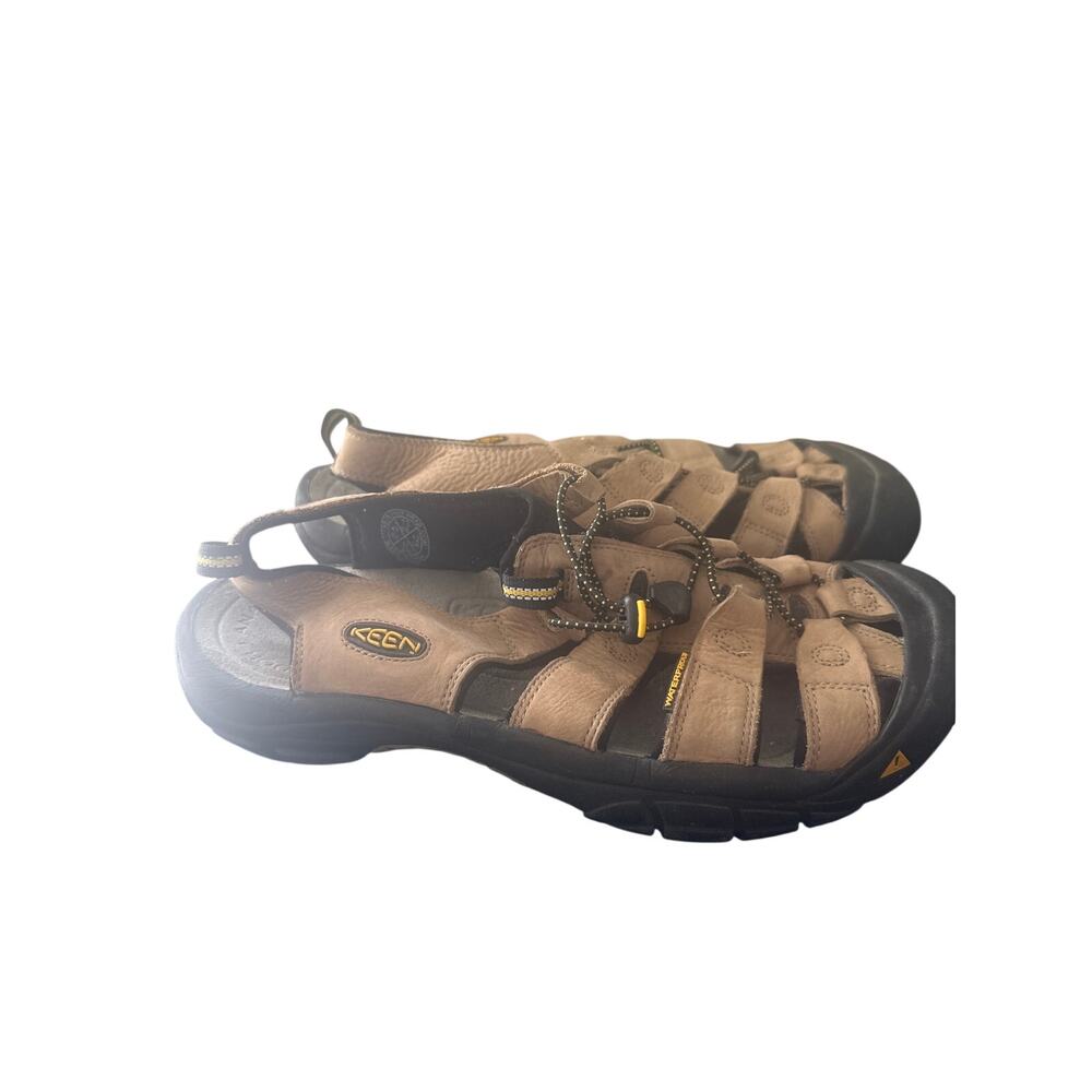 Keen Newport Waterproof Hiking Sandals Mens Size 13 Brown Leather Outdoor r